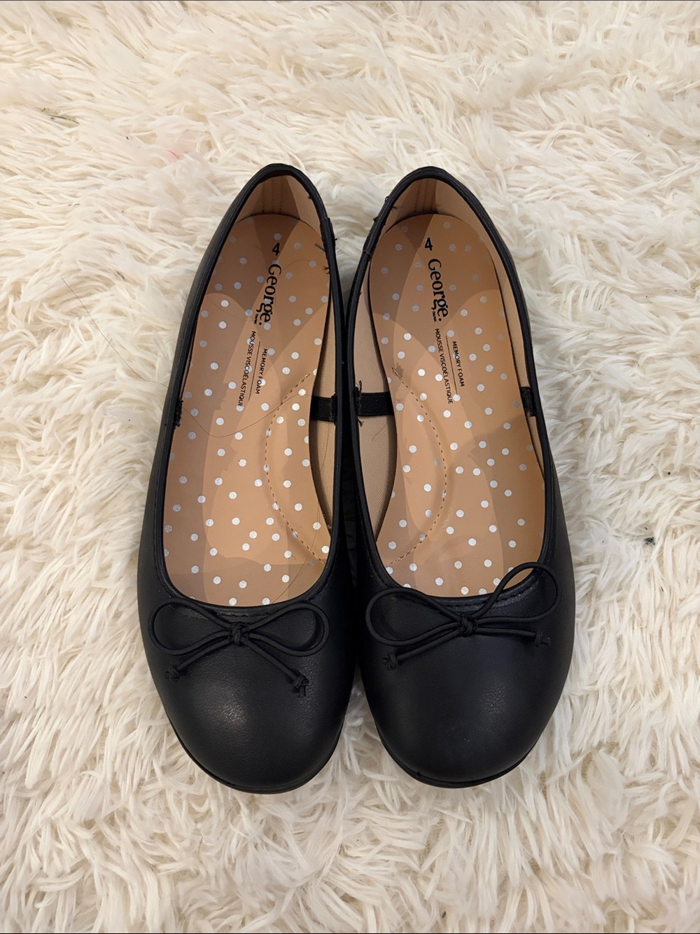George Black Bow Ballet Flats